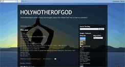 Desktop Screenshot of holymotherofgod.blogspot.com