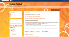 Desktop Screenshot of golden-tongue-records.blogspot.com