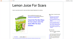 Desktop Screenshot of lemonjuiceforscars.blogspot.com