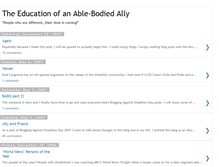 Tablet Screenshot of disabilityally.blogspot.com