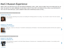 Tablet Screenshot of mod2museumexperience.blogspot.com
