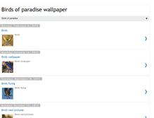 Tablet Screenshot of birds-of-paradise-wallpaper.blogspot.com