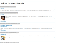 Tablet Screenshot of analisisdeltextoliterario.blogspot.com