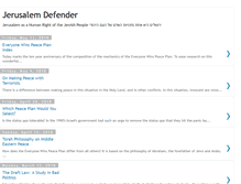 Tablet Screenshot of jerusalemdefender.blogspot.com