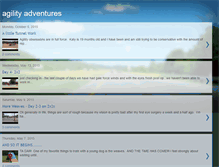 Tablet Screenshot of kathy-agilityadventures.blogspot.com