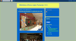 Desktop Screenshot of bibliotecaalfonsolopezpumarejo.blogspot.com