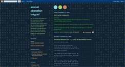 Desktop Screenshot of animalliberationleague.blogspot.com
