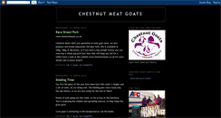 Desktop Screenshot of chestnutmeatgoats.blogspot.com