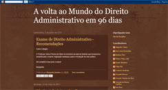 Desktop Screenshot of direitoadministrativoem96dias.blogspot.com