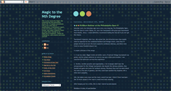 Desktop Screenshot of magictothenthdegree.blogspot.com