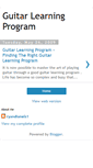 Mobile Screenshot of guitarlearningprogram.blogspot.com
