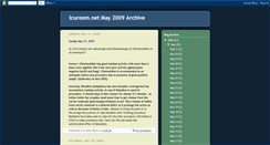 Desktop Screenshot of icuroom-may09.blogspot.com