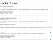 Tablet Screenshot of csharpaspdotnetsolutions.blogspot.com