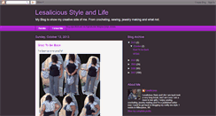 Desktop Screenshot of lesalicious.blogspot.com