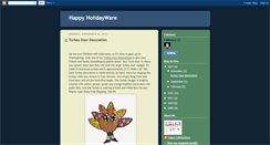 Desktop Screenshot of happyholidayware.blogspot.com