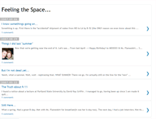 Tablet Screenshot of feelingthespace.blogspot.com