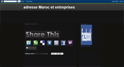 Desktop Screenshot of adresse-au-maroc.blogspot.com