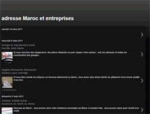 Tablet Screenshot of adresse-au-maroc.blogspot.com