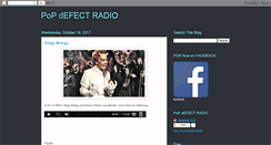 Desktop Screenshot of popdefectradio.blogspot.com