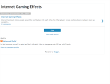 Tablet Screenshot of internetgamingeffects.blogspot.com