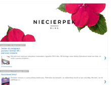 Tablet Screenshot of niecierpek.blogspot.com