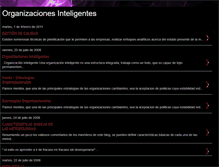 Tablet Screenshot of organizacionesinteligentes.blogspot.com