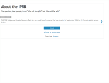 Tablet Screenshot of iprb-about.blogspot.com