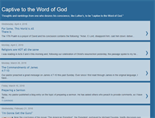 Tablet Screenshot of captivetothewordofgod.blogspot.com