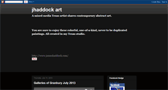 Desktop Screenshot of jameshaddockart.blogspot.com