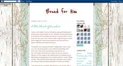 Desktop Screenshot of boundforhim.blogspot.com