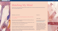Desktop Screenshot of matchingmymind.blogspot.com