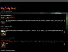 Tablet Screenshot of my-daily-beat.blogspot.com