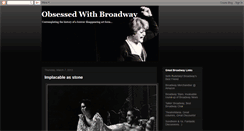 Desktop Screenshot of obsessedwithbroadway.blogspot.com