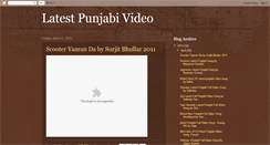 Desktop Screenshot of latest-punjabi-video.blogspot.com