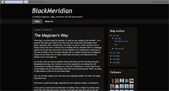 Desktop Screenshot of blackmeridian.blogspot.com