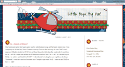 Desktop Screenshot of littleboysbigfun.blogspot.com