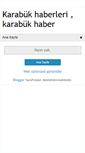Mobile Screenshot of karabukhaberleri.blogspot.com