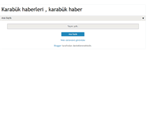 Tablet Screenshot of karabukhaberleri.blogspot.com