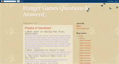 Desktop Screenshot of kacihungergames.blogspot.com