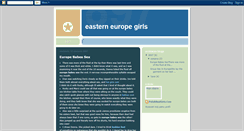 Desktop Screenshot of eastern-europe-girls.blogspot.com