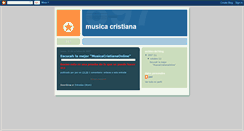 Desktop Screenshot of escucharmusicacristiana.blogspot.com