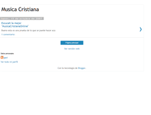 Tablet Screenshot of escucharmusicacristiana.blogspot.com