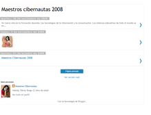 Tablet Screenshot of maestroscibernautas2008.blogspot.com