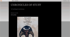 Desktop Screenshot of chroniclesofstuff.blogspot.com