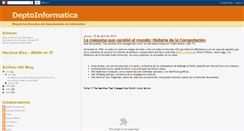 Desktop Screenshot of deptoinformatica.blogspot.com