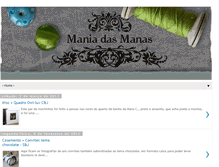 Tablet Screenshot of maniadasmanas.blogspot.com