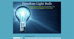 Desktop Screenshot of freedomlightbulb.blogspot.com