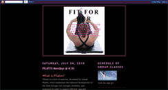 Desktop Screenshot of fitforhersa.blogspot.com