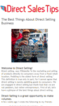 Mobile Screenshot of directsalestips.blogspot.com