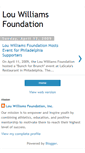 Mobile Screenshot of louwilliamsfoundation.blogspot.com